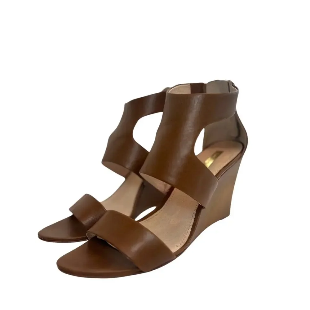 Louise et Cie Rozza Wedge Sandals Brown Women’s Size 10M /40 Casual Chic Stylish